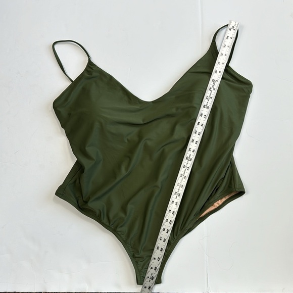 J. Crew Scoopneck One Piece Swimsuit Women's Plus 24 Green New BF162 - Picture 5 of 15